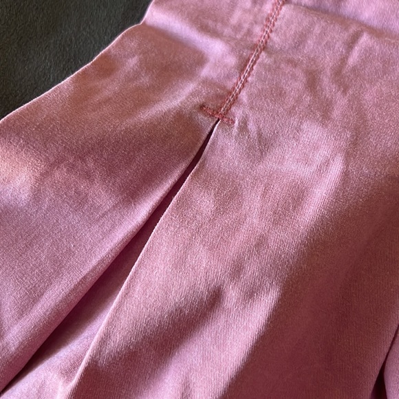 Pleated Pink Cotton Skirt - Picture 3 of 6